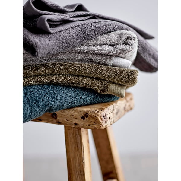 Alyvuogių žalios spalvos frotinis medvilninis rankšluostis Södahl, 30 x 30 cm-image-2