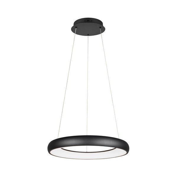 Kabantis šviestuvas matinės juodos spalvos LED su pritemdymo funkcija ø 62 cm su metaliniu gaubtu Cardona – Trio-image-3