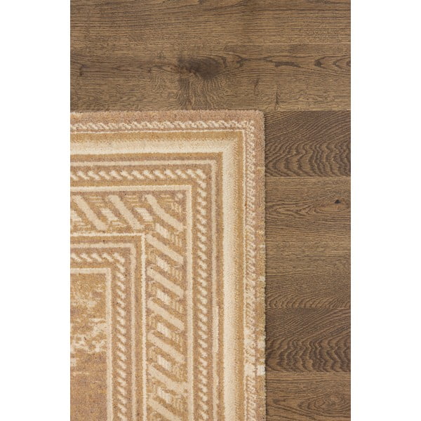 Kilimas iš vilnos smėlio spalvos 100x180 cm Emily – Agnella-image-3