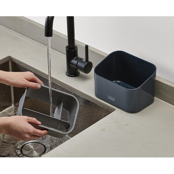 Tamsiai pilkos spalvos iš plastiko stovas skalbimo reikmenims SinkStore – Joseph Joseph-image-3