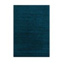 Rankų darbo tamsiai mėlynos spalvos iš vilnos kilimas 120x170 cm Textured Wool Border – Flair Rugs