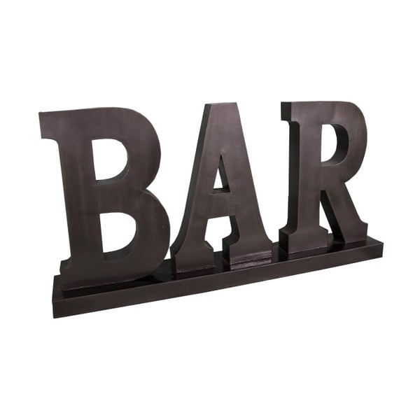 Juodo metalo ženklas "Antic Line Bar