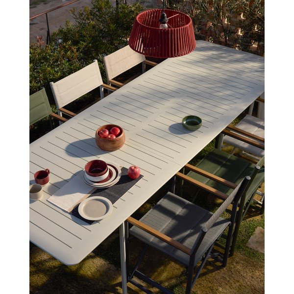 Iš metalo sodo valgomojo stalas 100x205 cm Brela – Kave Home-image-2