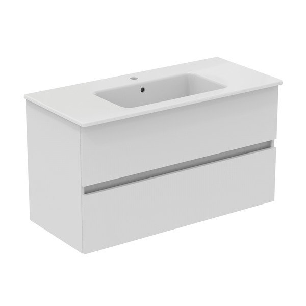 Pakabinama spintelė po kriaukle baltos spalvos 100x55 cm Eurovit+ – Ideal Standard-image-3
