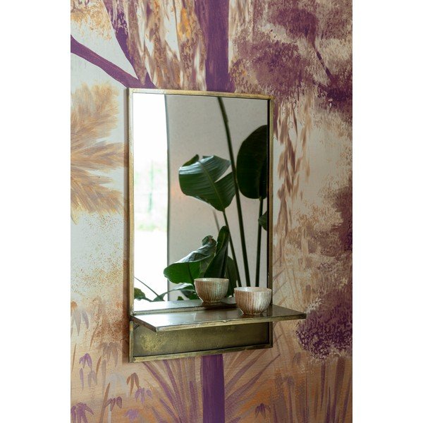 Sieninis veidrodis su lentyna 37x61 cm Feyza – White Label-image-3