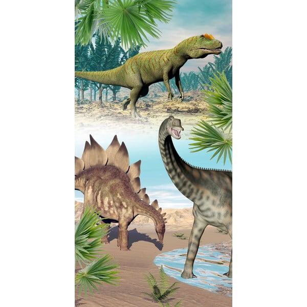 Vaikams iš velveto paplūdimio rankšluostis 75x150 cm Dino – Good Morning