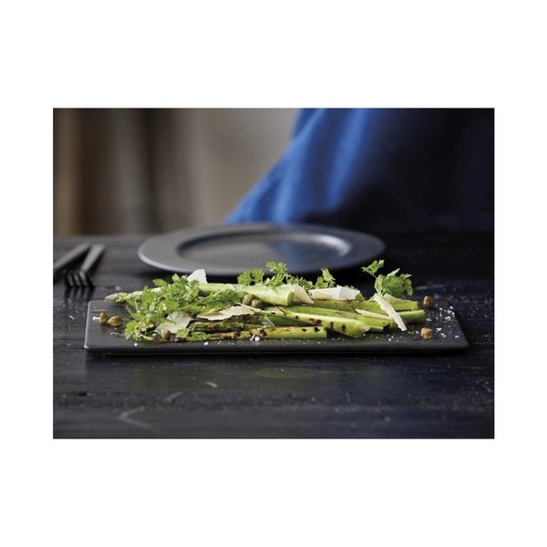 Juodos spalvos akmens masės serviravimo padėklas Bitz Mensa, 30 cm ilgio-image-2