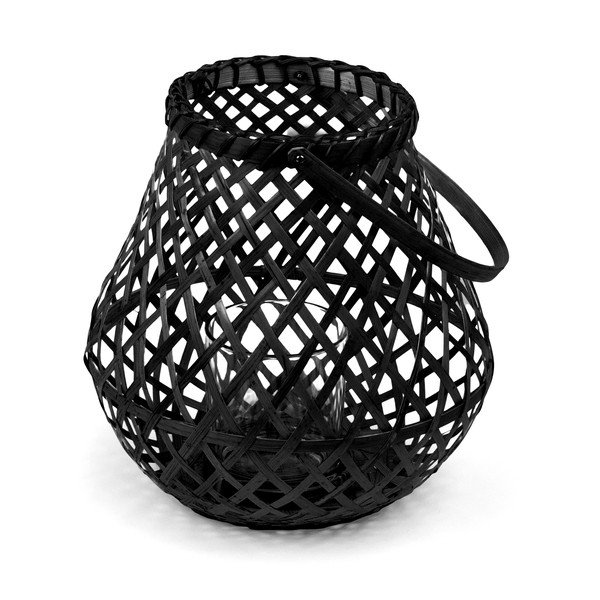 Juodas bambukinis žibintas Compactor Bamboo Lantern, ⌀ 25 cm-image-4