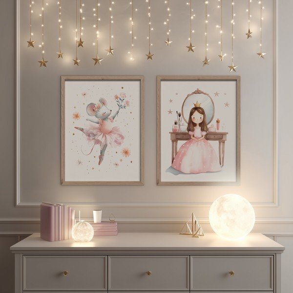 Vaikiškas paveikslas 30x40 cm Mouse Ballerina – Styler-image-2