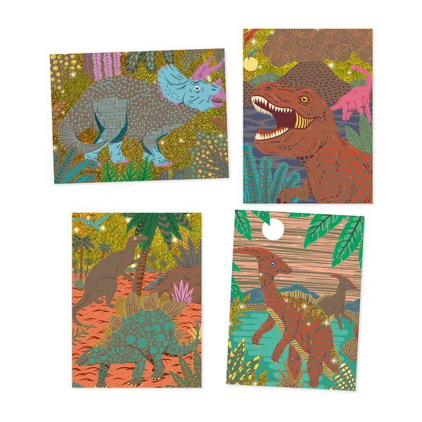 Vaikiški paveikslėliai Djeco Dinosaurs