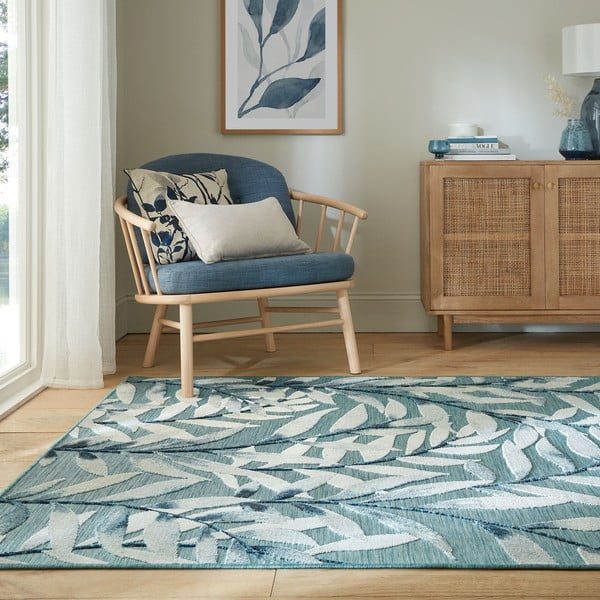 Mėlynas lauko kilimas 290x200 cm Willow - Flair Rugs-image-1