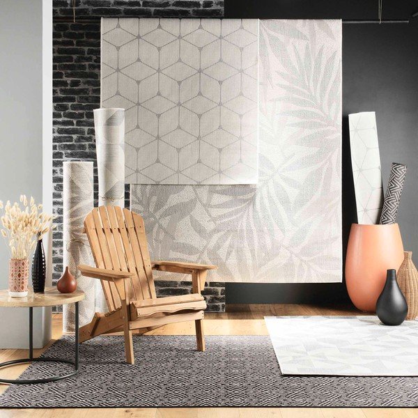 Kilimas šviesiai pilkos spalvos 160x230 cm Palmyre – douceur d'intérieur-image-3