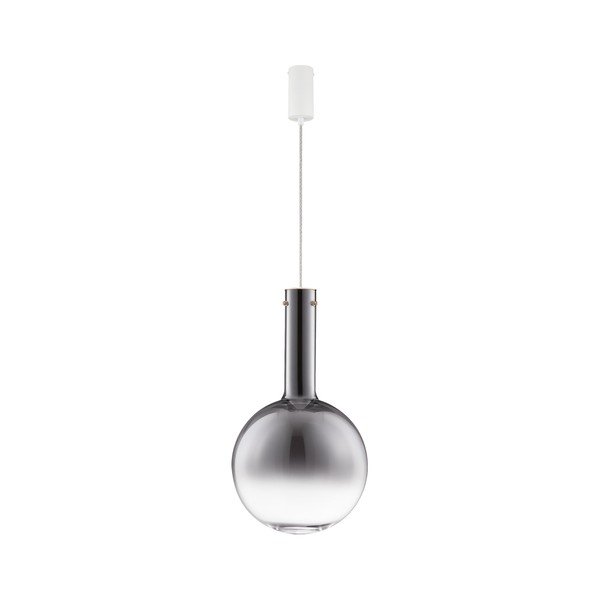 Pilkos spalvos iš stiklo kabantis šviestuvas LED su pritemdymo funkcija ø 30 cm Nostos – Nova Luce