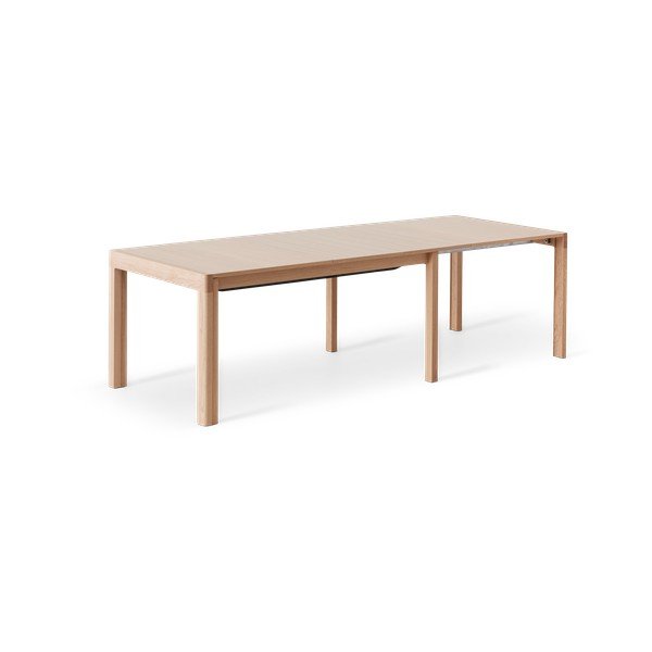Prailginamas valgomojo stalas su papildomu stalviršiu iš ąžuolo 96x160 cm Join – Hammel Furniture-image-4