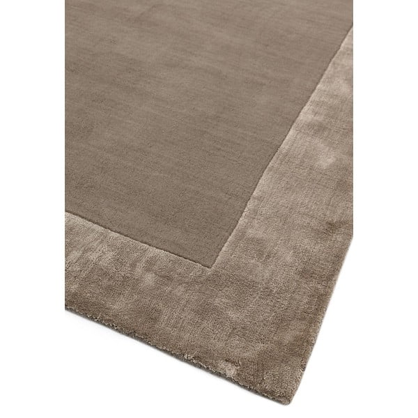 Rankų darbo iš vilnos mišinio kilimas rudos spalvos 80x150 cm Ascot – Asiatic Carpets-image-3