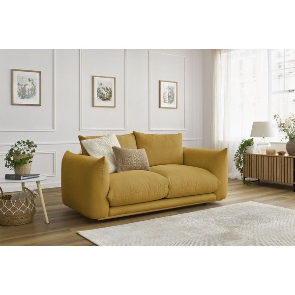 Sofa geltonos spalvos 193 cm Ernest – Bobochic Paris-image-1