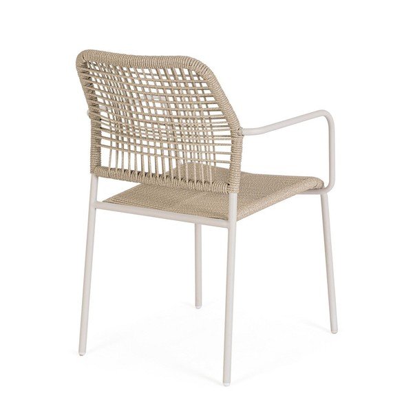 Smėlio spalvos/natūralios spalvos metalinė sodo kėdė Jable – Bizzotto-image-4