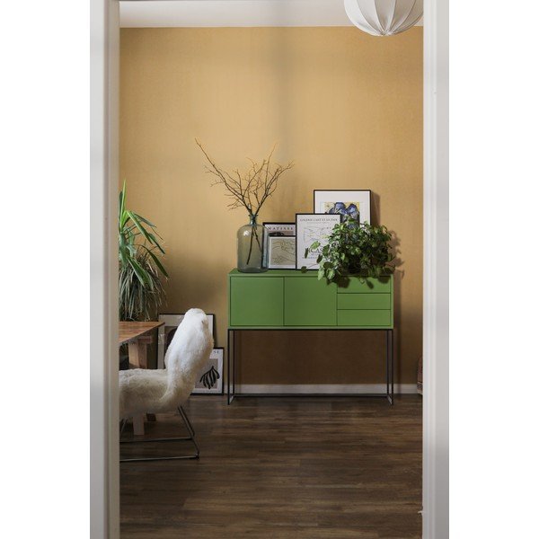 Žema šoninė spintelė žalios spalvos 113x88,5 cm Scott – Really Nice Things-image-4