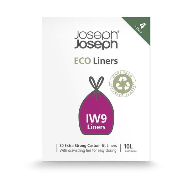 Ištraukiami šiukšlių maišai 80 vnt. 10 l Eco Grey – Joseph Joseph