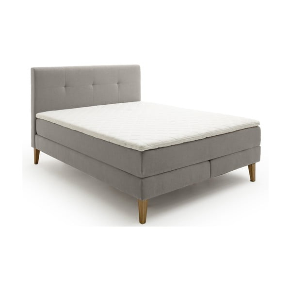 Spyruoklinė lova šviesiai pilkos spalvos 160x200 cm Stockholm – Meise Möbel