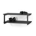 Juodos spalvos iš metalo pakabinama spintelė batams 71x26x34 cm Marco – Spinder Design