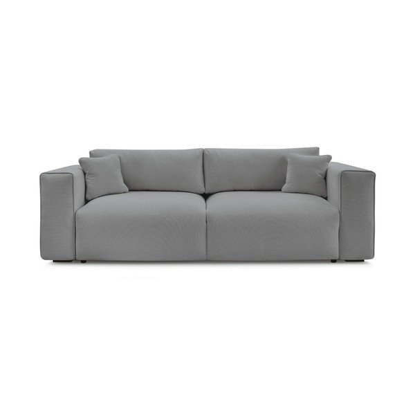 Pilkos spalvos sulankstoma/su sandėliavimo vieta sofa 265 cm Ezechiel – Bobochic Paris