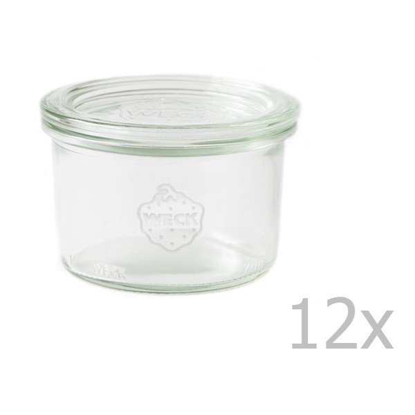 12 stiklainių rinkinys Weck Sturz, 200 ml