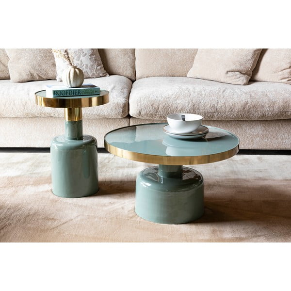 Iš metalo apvalios formos šoninis stalas ø 60 cm Glam – Zuiver-image-1