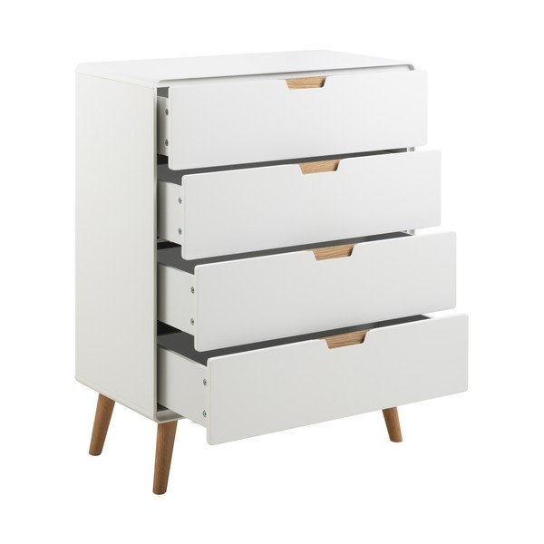 Šoninė spintelė baltos spalvos 80x100x40 cm Lowell – Actona-image-3