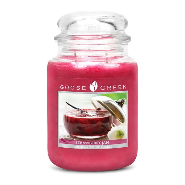 Kvapnioji žvakė stikliniame indelyje "Goose Creek Strawberry Marmalade", 0,68 kg