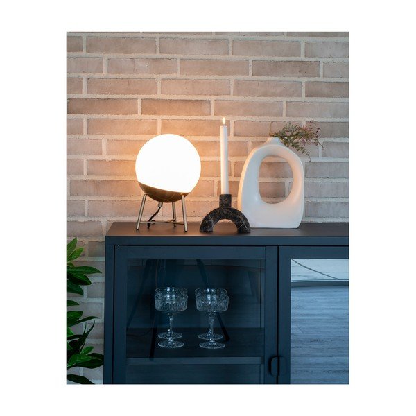 Stalinis šviestuvas baltos spalvos LED su pritemdymo funkcija (aukštis 32 cm) su stiklo gaubtu Chelsea – House Nordic-image-1