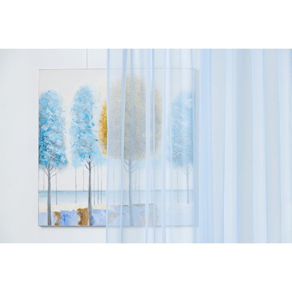 Permatoma užuolaida mėlynos spalvos 140x245 cm Voile – Mendola Fabrics-image-2