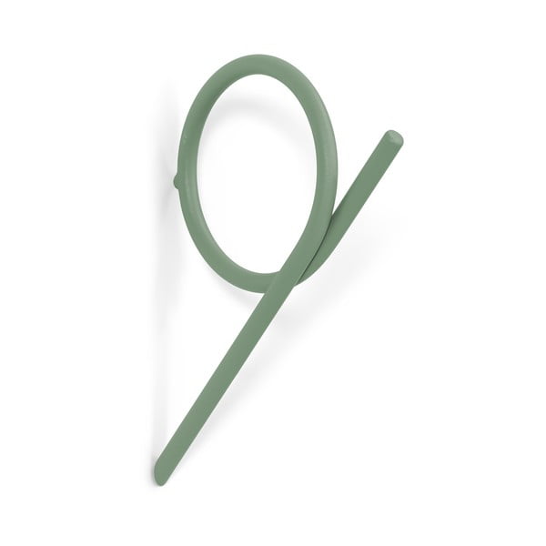 Sieninis pilkai žalios spalvos iš plieno kablys Tuba M – Spinder Design