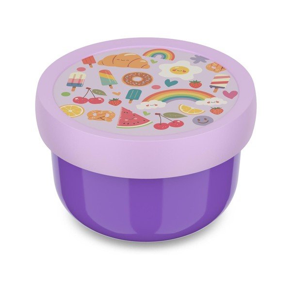 Violetinės spalvos iš plastiko vaikiška pietų dėžutė Food Fest – Mepal