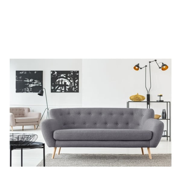 Pilka sofa Cosmopolitan design London, 192 cm-image-3