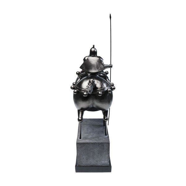 Juoda dekoratyvinė raitelio ant žirgo statula Kare Design Black Knight-image-4