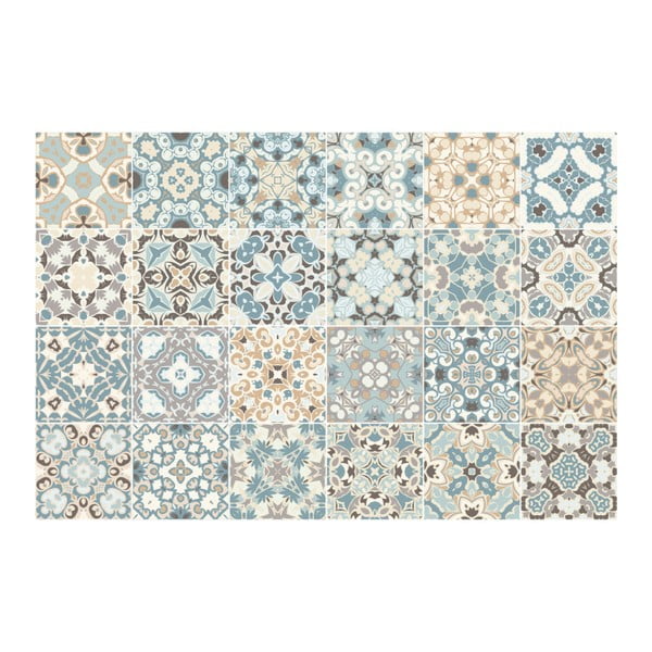 24 dekoratyvinių sieninių lipdukų rinkinys "Ambiance Underwater Garden", 15 x 15 cm-image-2