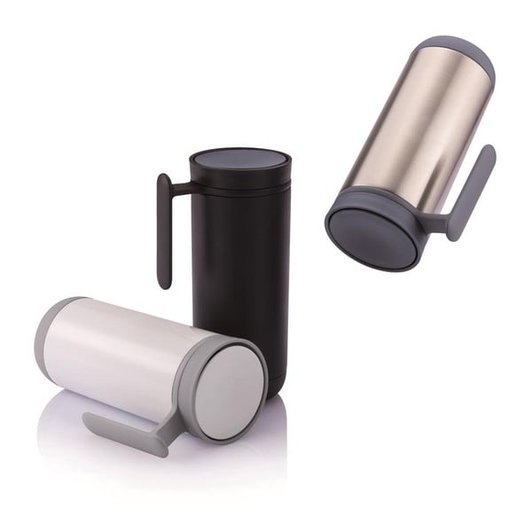 Juodas kelioninis termo puodelis su rankena XD Design Clik, 225 ml-image-2