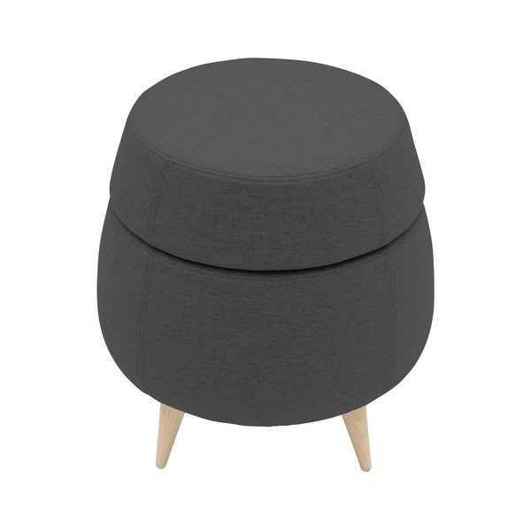 Antracito pufas su sandėliavimo vieta Softline Pod-image-2