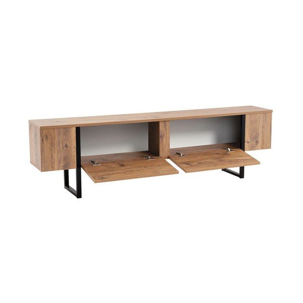 Natūralios spalvos TV spintelė iš pušies 180x50x29,5 cm Serenity – Kalune Design-image-3
