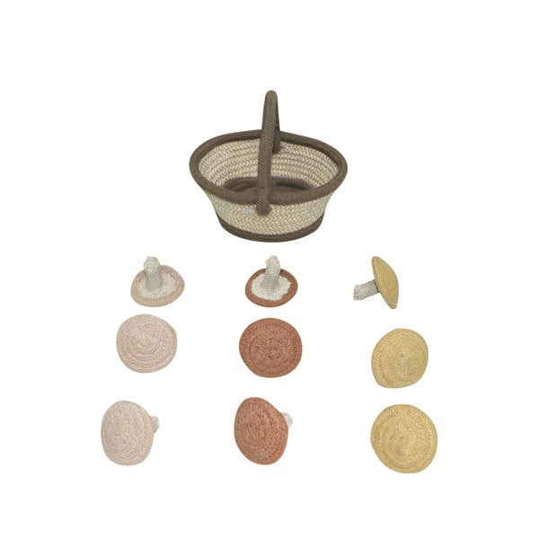 Iš medvilnės vaikiškas žaidimų kilimas smėlio spalvos 120x160 cm Mushroom Forest – Lorena Canals-image-3