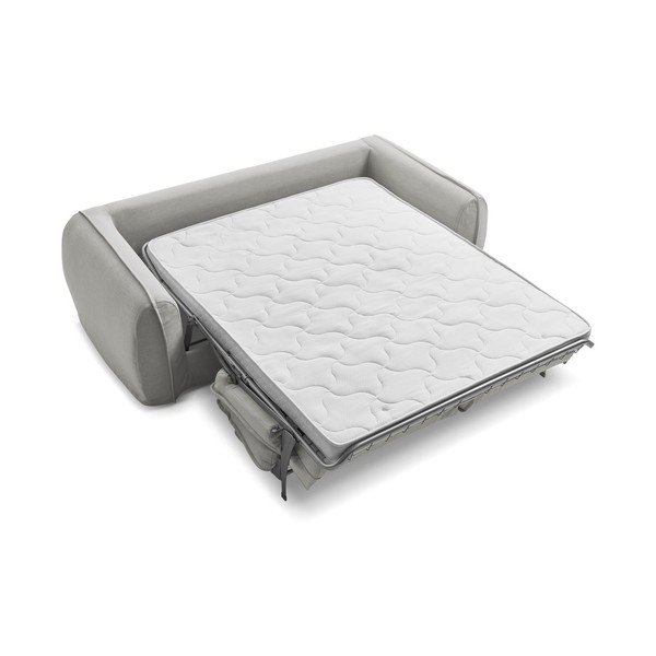 Šviesiai pilkos spalvos sofa miegojimui/sulankstoma 216 cm Archimede – Bobochic Paris-image-4