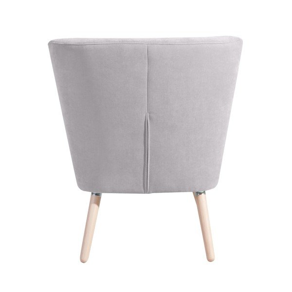 Šviesiai pilkas fotelis "Max Winzer Neele Velor-image-2