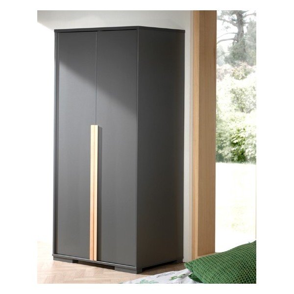 Vaikiška spinta tamsiai pilkos spalvos 98x195 cm London – Vipack-image-1