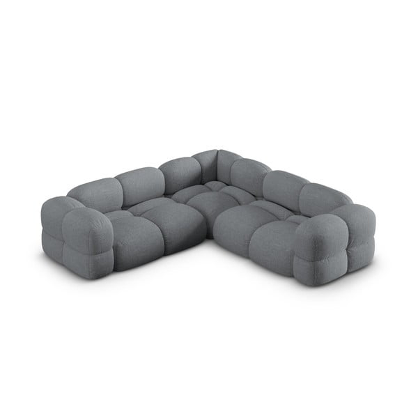 Pilkos spalvos kampinė sofa Loretto – Cosmopolitan Design-image-3