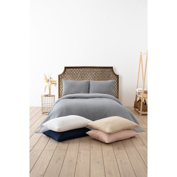 Lovatiesė pilkos spalvos 200x220 cm Waffle – Mijolnir