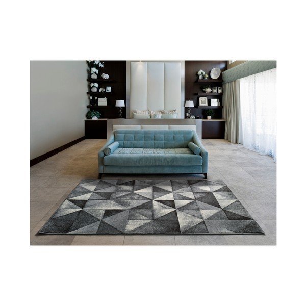 Pilkas kilimas Universal Delta Triangle, 57 x 110 cm-image-1