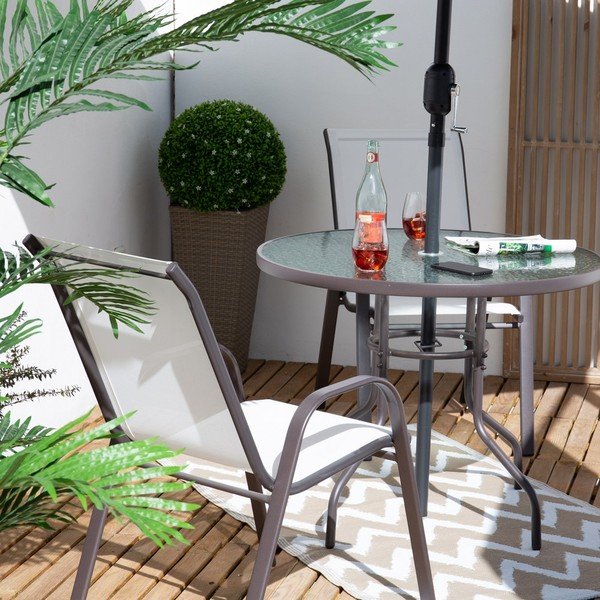 Juodai balta sodo kėdė Clasic - LDK Garden-image-1