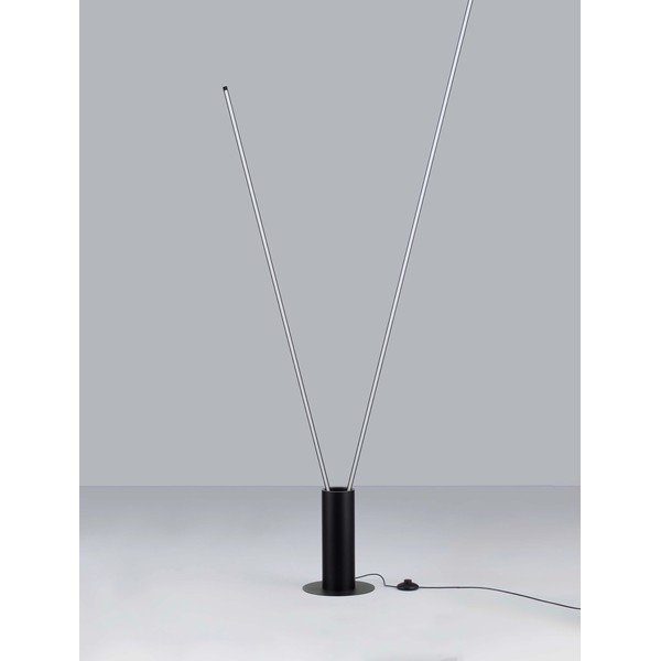 Matinės juodos spalvos iš metalo pastatomas šviestuvas LED su sulankstoma konstrukcija (aukštis 181 cm) Kimolia – Nova Luce-image-3