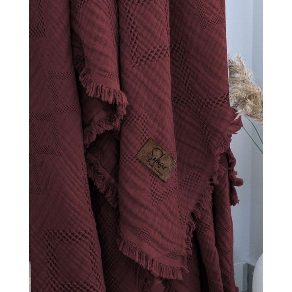 Bordo spalvos lovatiesė 260x240 cm Oscar  – Mijolnir-image-1